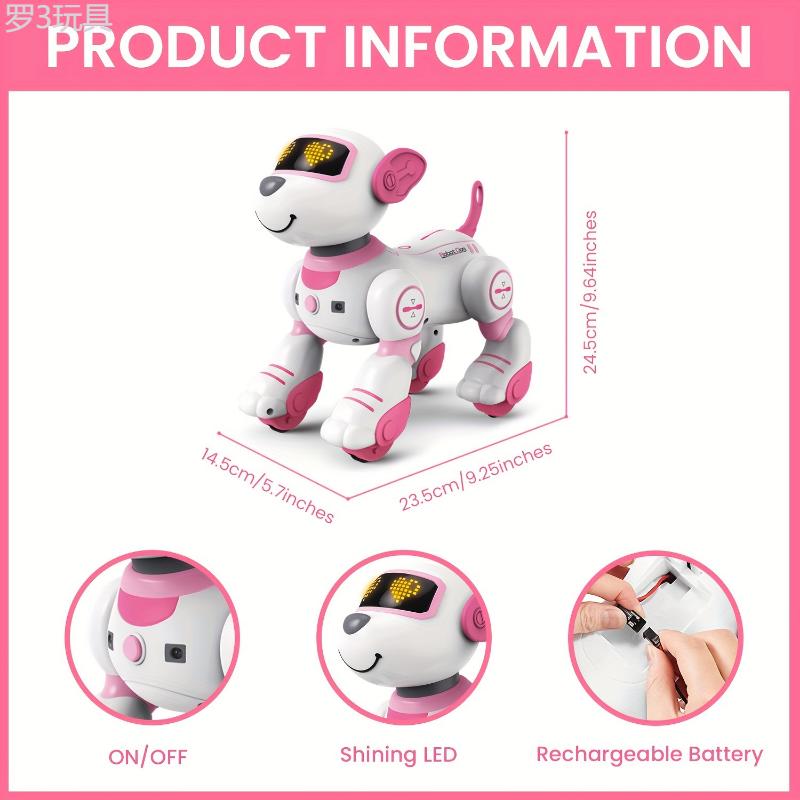 Intelligent Robot Dog, Sound & Dance Effects, Programmable Companion Toy