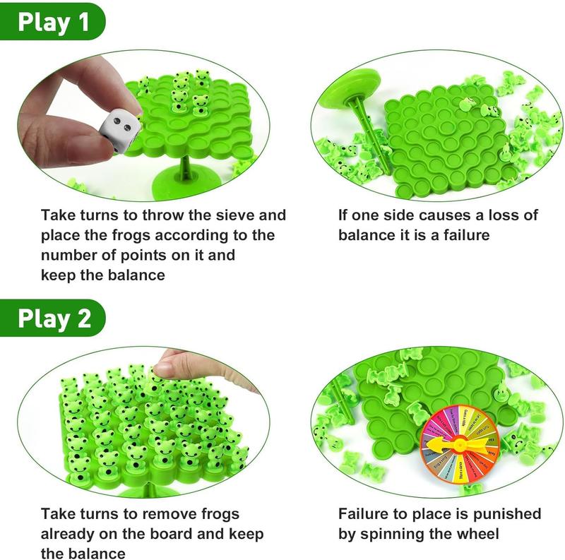 Montessori Frog Balance Tree Educational Toys - Two-Player Balanced Tree Board Game for Children - Desktop Game Gift for Boys and Girls