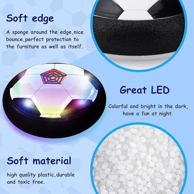 Kids Toys Air Power Football for 3-12 Old Girls Boys Birthday Presents Children Toys Training Toys Floating Soccer Toys for Kids Ball with LED Light Indoor Outdoor Play hover  ball LED Light christmas gifts