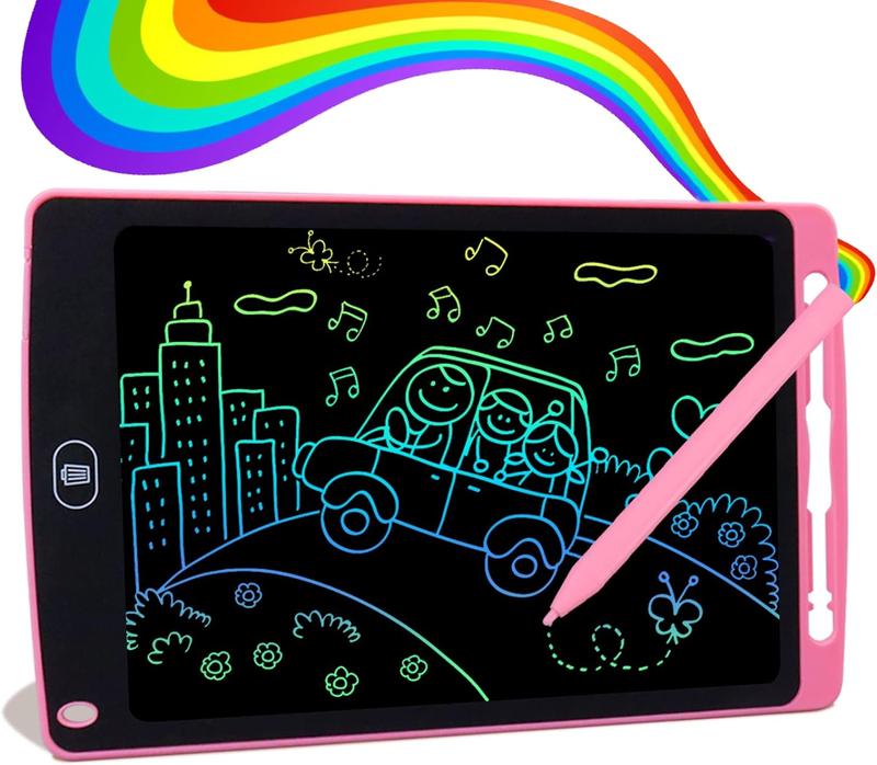 2 LCD children's writing boards, 8.5 inch (approximately 21.6 cm) colored graffiti board drawing board, erasable and reusable electronic drawing pad and children's drawing writing board, suitable for gifts for girls and boys aged 3, 4, 5, 6, and 7