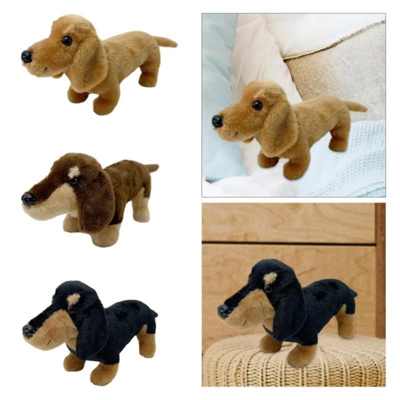 Dachshund doll funny animal dog ornaments plush birthday girlfriend gift