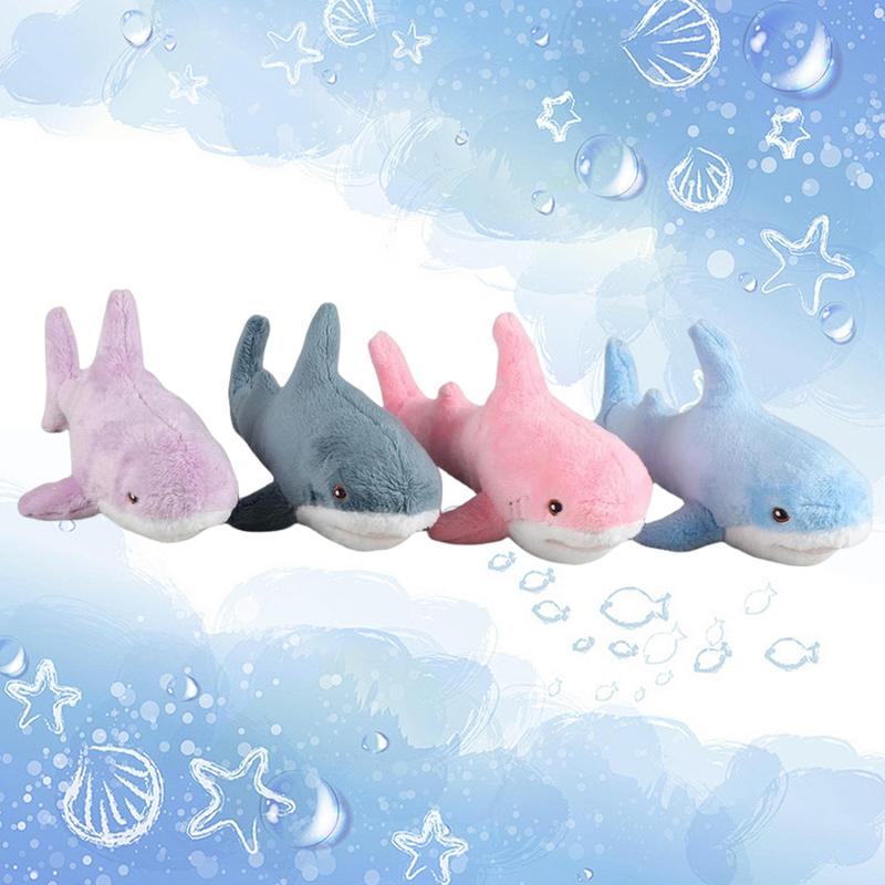 Home Giant Shark Stuffed Toys, 5 Counts set Soft Plush Pillows, Creative Comfort Animal Plushie Doll Pillow for Room Decor, Fun Birthday Gift, Sofa Ornaments,  Stuffed Animals