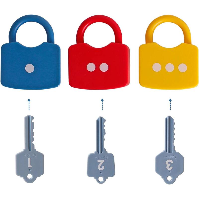 Kids Learning Locks with Keys Numbers Matching & Counting Montessori Educational Toys for Ages 3 yrs+ Boys and Girls Preschool Games Gifts