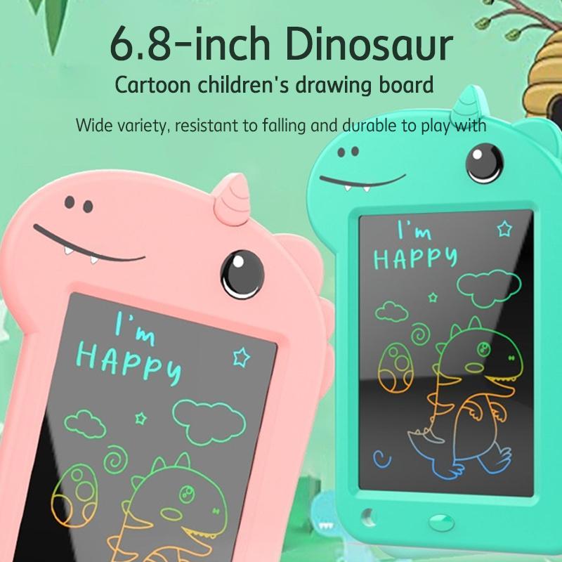 Dinosaur Design LCD Writing Tablet, 1 Count Cute Dinosaur Learning Writing Tablet, Parent-child Interactive Educational Toy for Kids