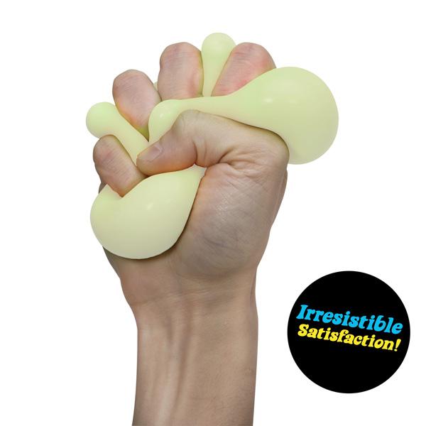 NeeDoh Glow in the Dark - Glowing Sensory Toy with a Satisfying Doh Filling - Ages 3 and Up - One Piece