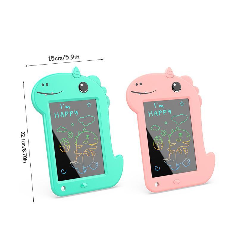 Dinosaur Design LCD Writing Tablet, 1 Count Cute Dinosaur Learning Writing Tablet, Parent-child Interactive Educational Toy for Kids