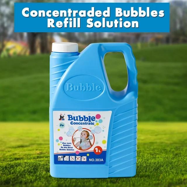 Bubble Concentrated Solution, 1 L  33.8 OZ Bubble Refill Solution Up to 2.5 Gallon for Kids Bubble Machine, Giant Bubble Wand, Bubble Gun Blower