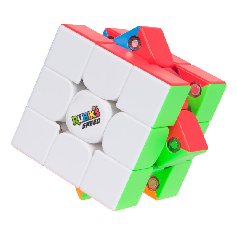 Rubik’s Cube, 3x3 Magnetic Speed Cube For Super Fast Solves, Problem-Solving Challenging Brain Teaser Fidget Toy for Adults & Kids Ages 8+