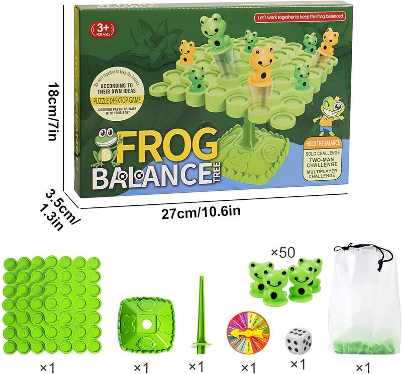 Montessori Frog Balance Tree Educational Toys - Two-Player Balanced Tree Board Game for Children - Desktop Game Gift for Boys and Girls