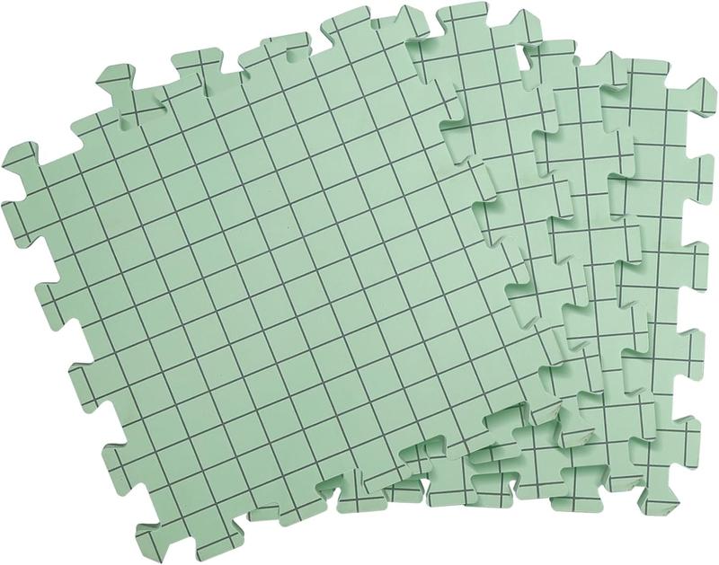 4 Pack Crochet Blocking Mats, Extra Thick Blocking Mats for Knitting & Crochet Projects, Foma Crochet Blocking Board with Grids, Green