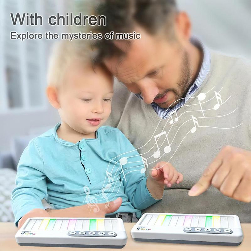 Multi-functional Electronic Piano, Creative Piano Music Toy with Light & Music, Pocket Size Music Learning Toy for Birthday Gift