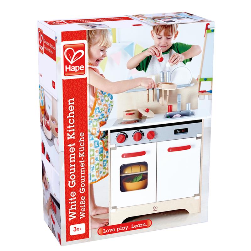 Hape Gourmet Kitchen Toy Fully Equipped Wooden Pretend Play Kitchen Set