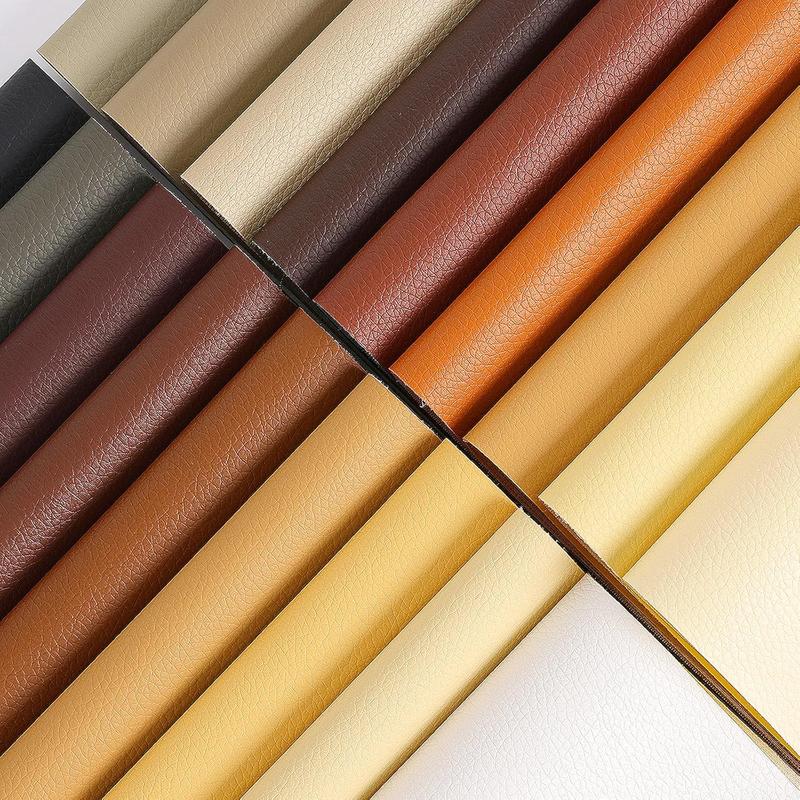 18 Pieces Faux Leather Sheets, 8×12 inches Rainbow Soft Leather Fabric Colourful Sheets Suitable for Making Bows, Leather Earrings, Hair Accessories DIY Projects