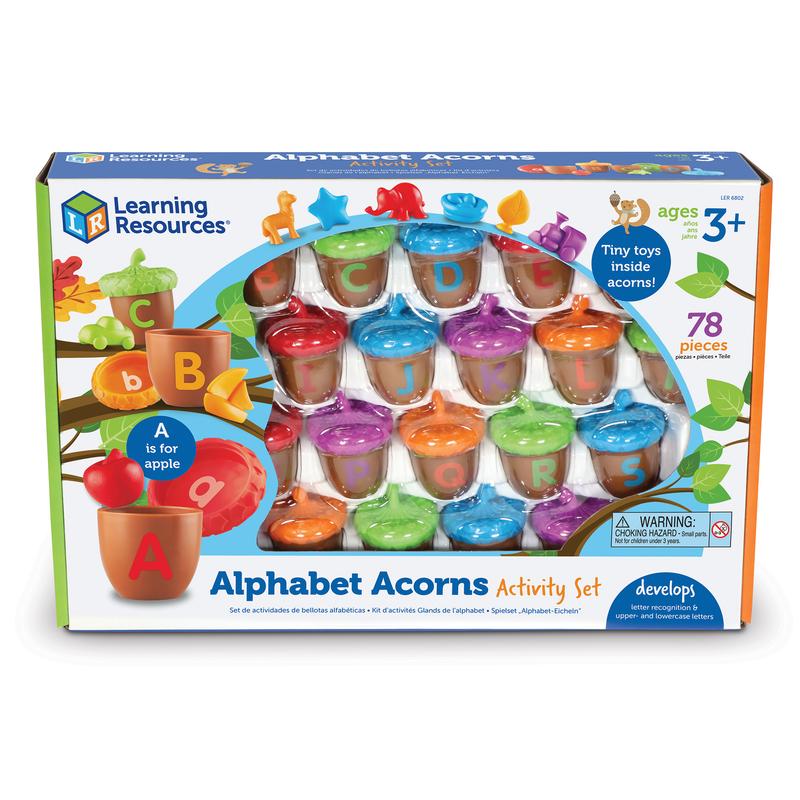 Learning Resources Alphabet Acorns Activity Set, Visual and Tactile Learning, Ages 3+