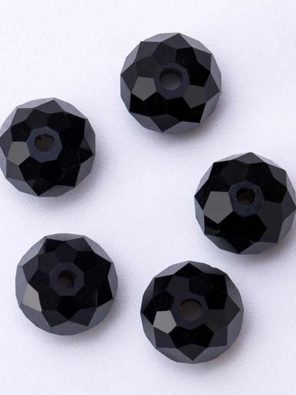 Black Glass Beads, Faceted Crystal Glass Beads, Fashion for Handmade DIY Necklace Bracelet Earrings, Jewelry Making Craft Supplies