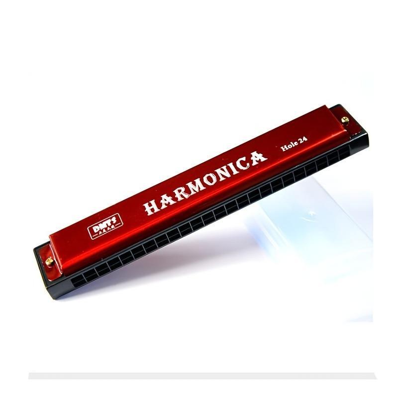 Travel Harmonica for Kids, Portable 24 Holes Harmonica Toys for Adults for Beginner, Musical Instruments & Accessories