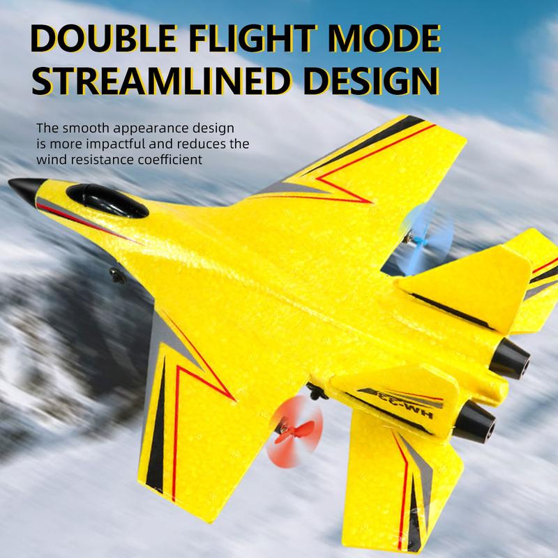 Su-Style Children's Foam Remote-Control Airplane - Amphibious Fixed-Wing Glider, Fighter Toy Model, Parent-Child Interactive Aircraft, Perfect Birthday or Children's Day Gift, Great for Boys and Girls, Dual-Channel Model.