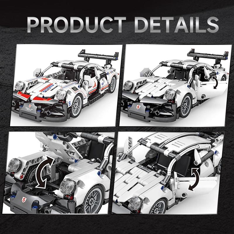 Super Racing Car Building Blocks (492pcs box), Sports Cars Model Bricks Assembly Toys, Educational Toys for Kids