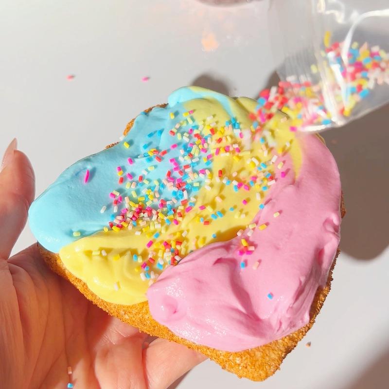 DIY Slime - Rainbow Toast • DIY Slime Kit • Slime Set • Slime Gift Set • Toast Slime • Crunchy Slime with Sprinkles