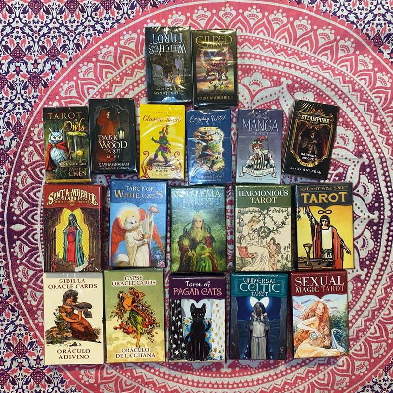 Intuitvely Chosen Tarot Deck Mystery Tarot Decks Digital Guidebooks & Free Gifts