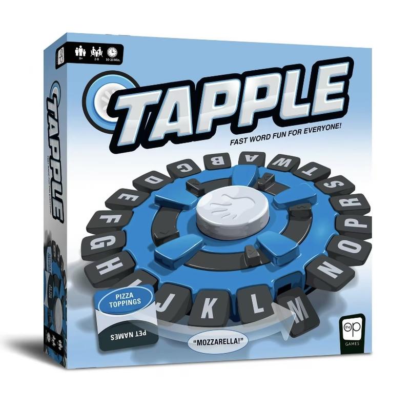 Tapple Crazy Alphabet Game, 1 Box Fast-paced Family Word Game, Engaging Alphabet and Puzzle Board Game, Ideal Gift for Birthdays & Holidays