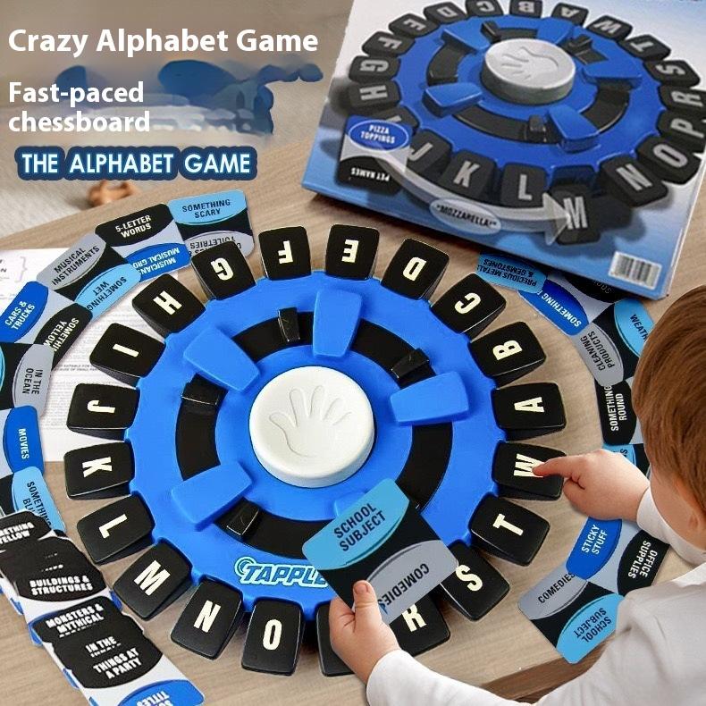 Tapple Crazy Alphabet Game, 1 Box Fast-paced Family Word Game, Engaging Alphabet and Puzzle Board Game, Ideal Gift for Birthdays & Holidays