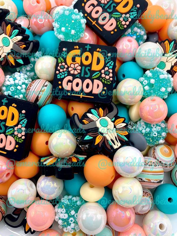 30pcs Bead Bundle 120 | God Is Good | Christian Beads | Jesus Beads