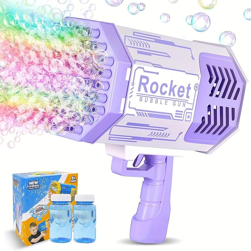 Bubble Machine Gun 69 Holes with Colorful Lights,Bubble Machine for Kids and Adults, Suitable for Parties, Gatherings, Camping, Weddings，A gift for Birthday,Christmas