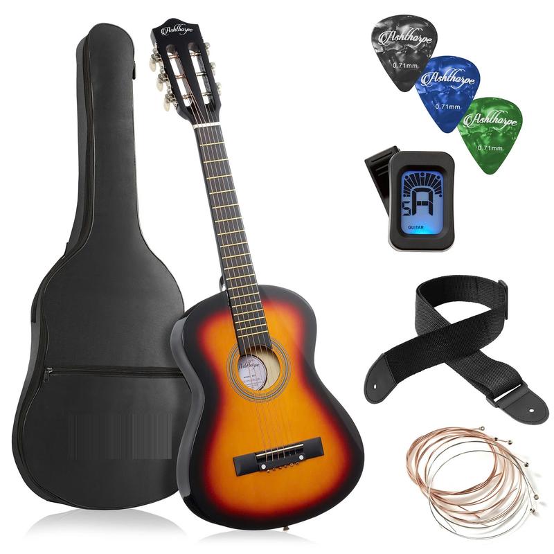 30-Inch Beginner Acoustic Guitar Starter Package, Sunburst - YOUTH MUSIC