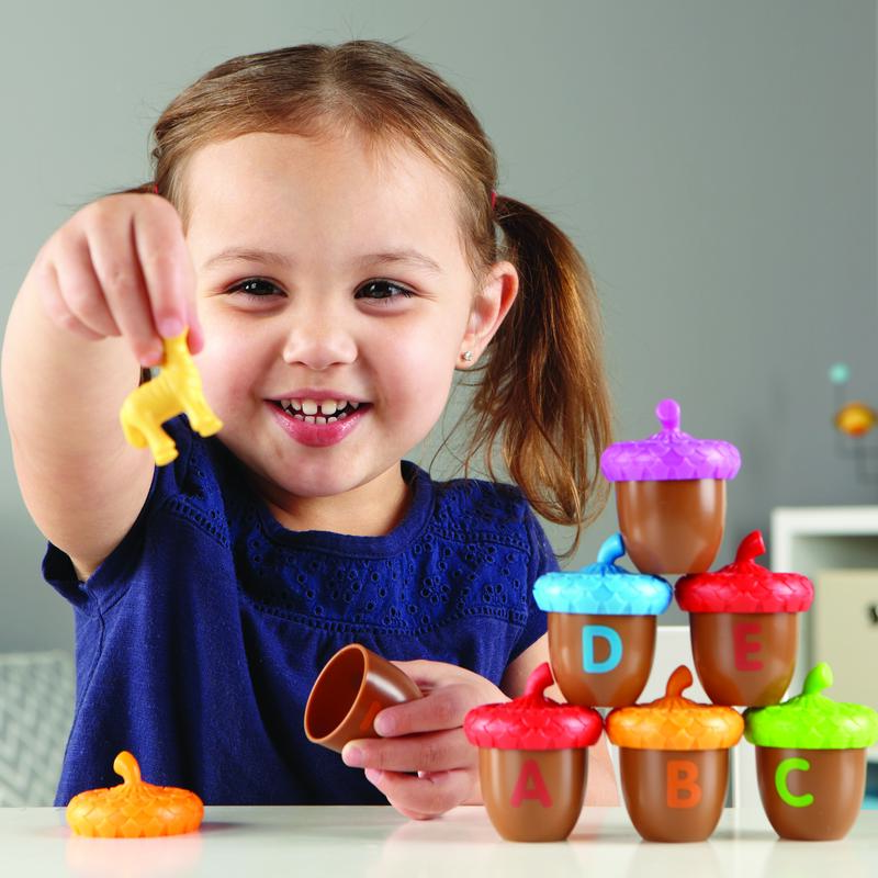 Learning Resources Alphabet Acorns Activity Set, Visual and Tactile Learning, Ages 3+