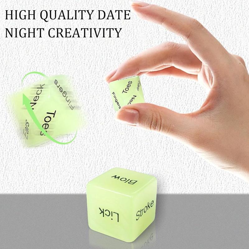 2pcs Party Couple Dice, portable funny action Couple Dice Love Dice - perfect for couples, anniversaries, Valentines, gifts for boyfriends and girlfriends