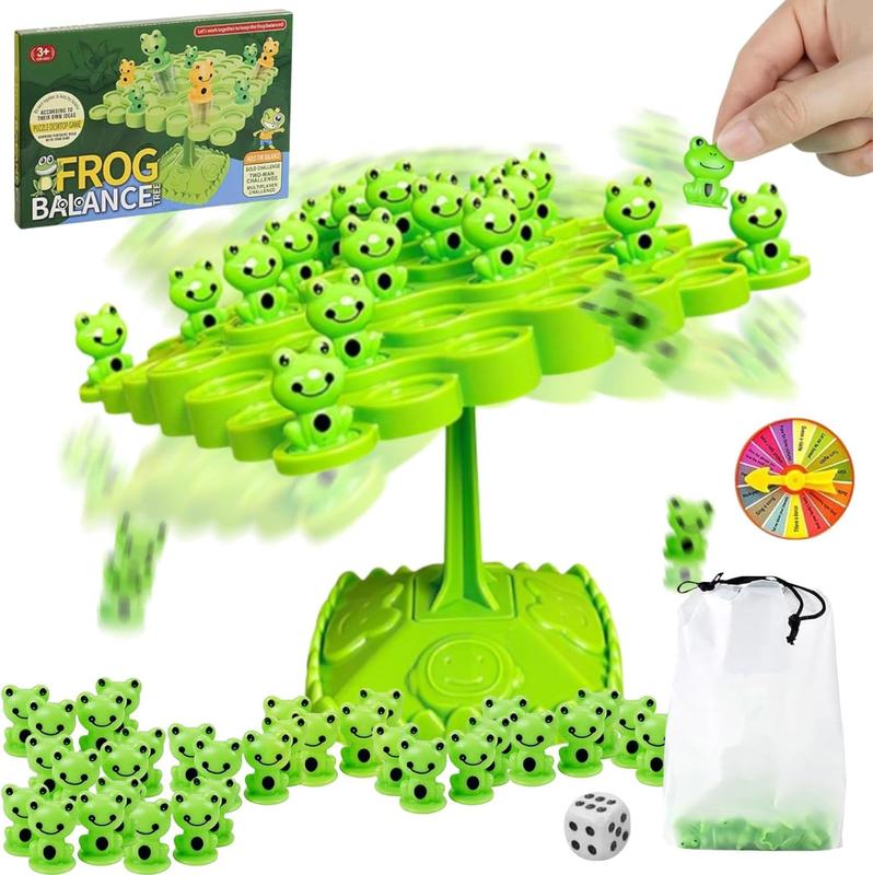 Montessori Frog Balance Tree Educational Toys - Two-Player Balanced Tree Board Game for Children - Desktop Game Gift for Boys and Girls