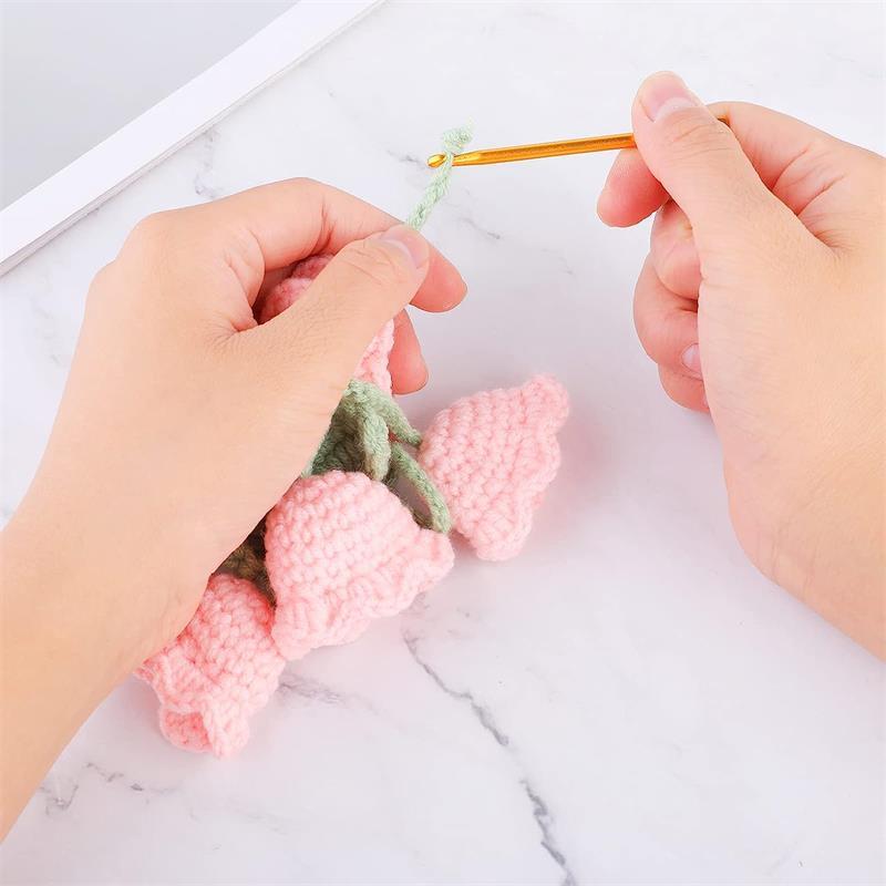 3pcs Multicolor Crochet Set, Different Size Hook Handle Knitting Needle, Portable Knitting Accessories For Sewing And Art Crafts DIY