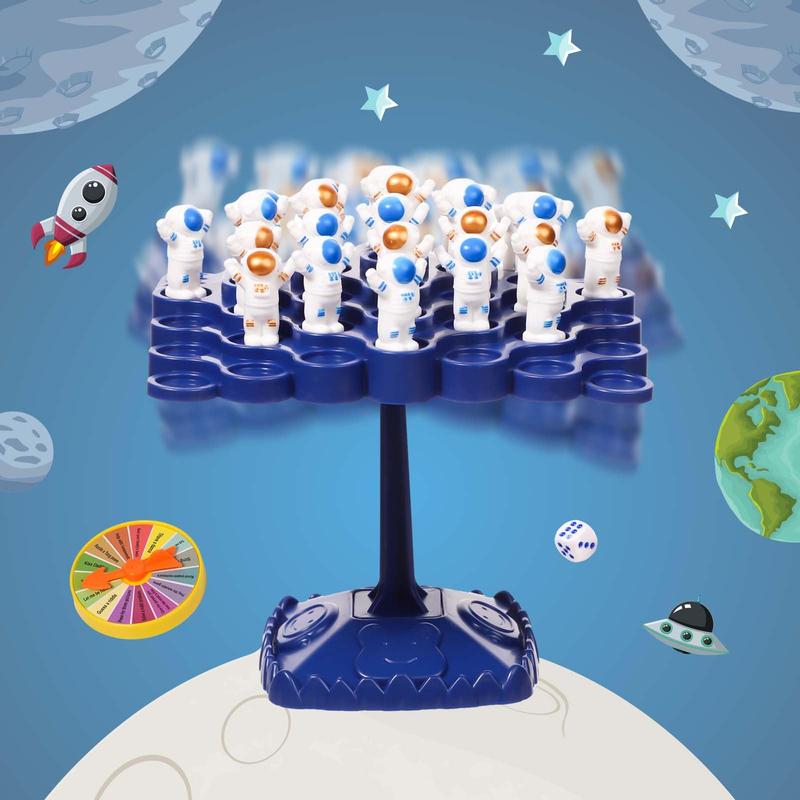 48Pcs Balance Tree Games, Balance Tree Astronaut Board Game for Kids & Adults, Parent-Child Interaction Family Party Team Stacking Balance Game, Montessori Game Educational Toys for Kids (Astronaut)