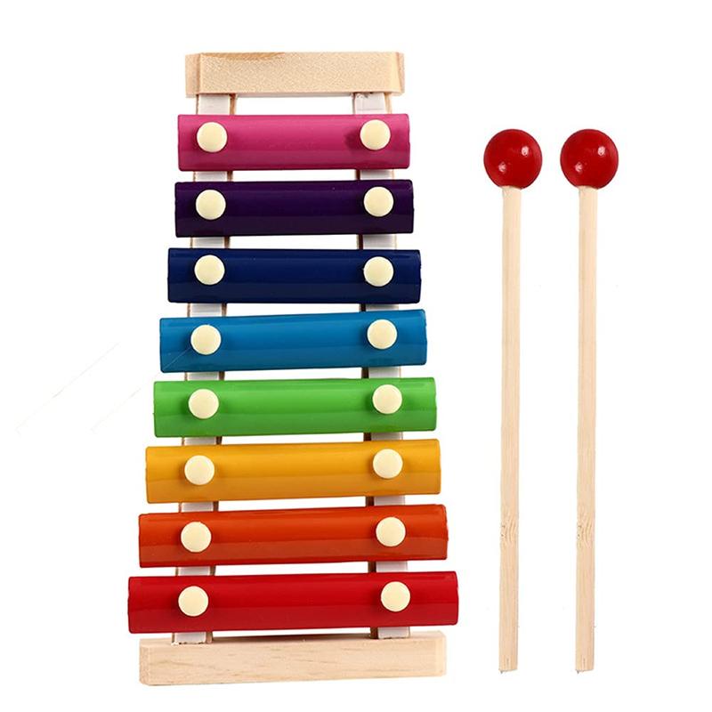 Children’s Xylophone, Best Holiday Birthday DIY Gift Ideas for Mini Musicians,, Wooden Xylophone Toys with Child Safety mallets, Children’s Educational Musical Toys