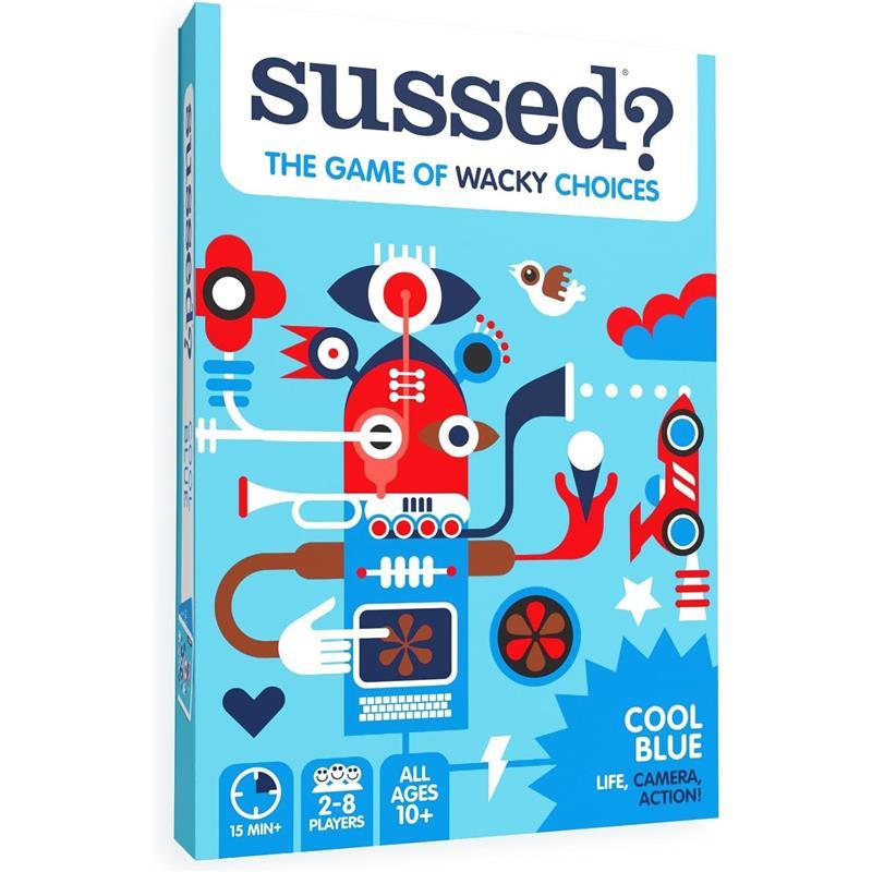 The Wacky ‘What Would I Do?’ Card Game - Stocking Stuffer for Teens, Boys, Girls - Social Fun for Kids Ages 10+ & Adults - Great Conversation Starter - Cool Blue Deck