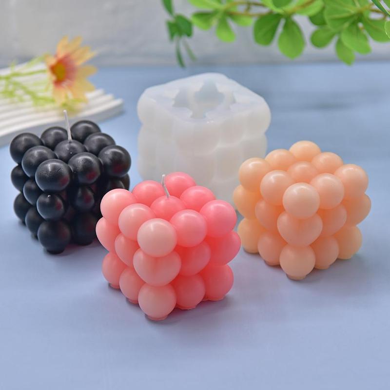 3D Rubik's Cube Shaped Candle Mold, Silicone Candle Mold, DIY Candle Making Mold for Home Decoration