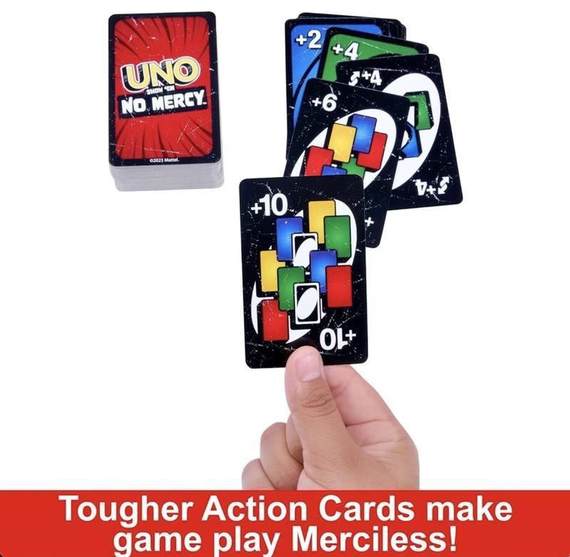 Boardgame card game UNO NOMERCY the game upgrades the harsh rules Show 'em No Mercy