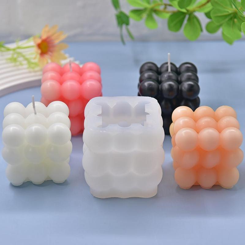 3D Rubik's Cube Shaped Candle Mold, Silicone Candle Mold, DIY Candle Making Mold for Home Decoration