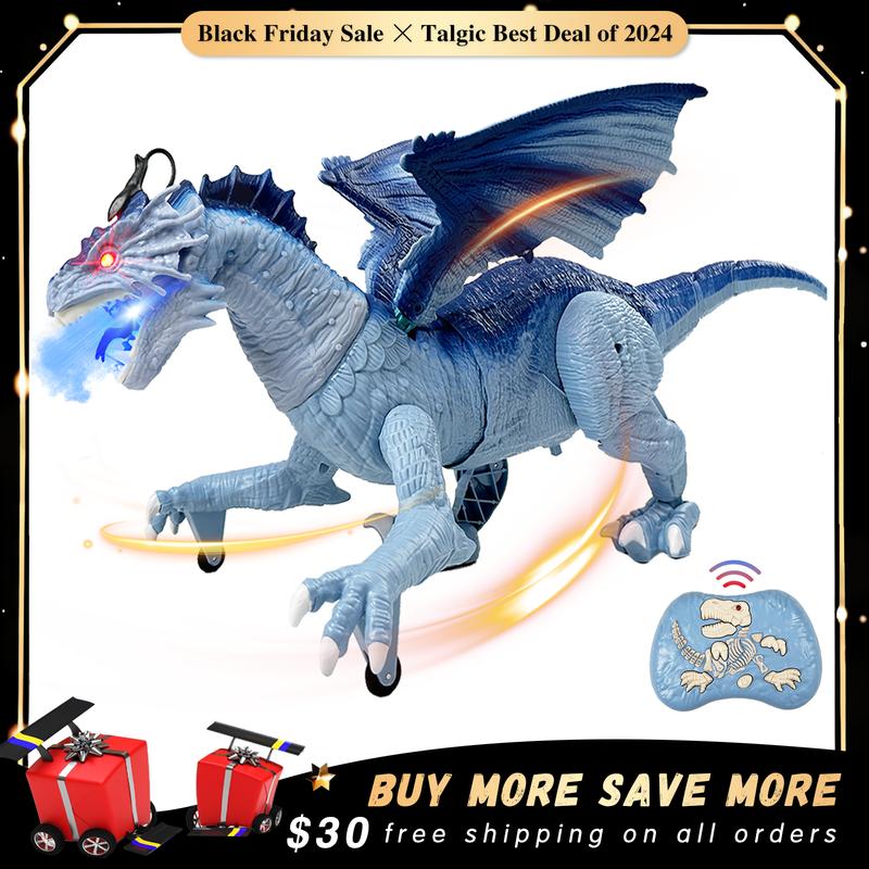 Remote Control Dragon toy, For kids Halloween gift, dragon year toy, best dream for Jurassic Fan's