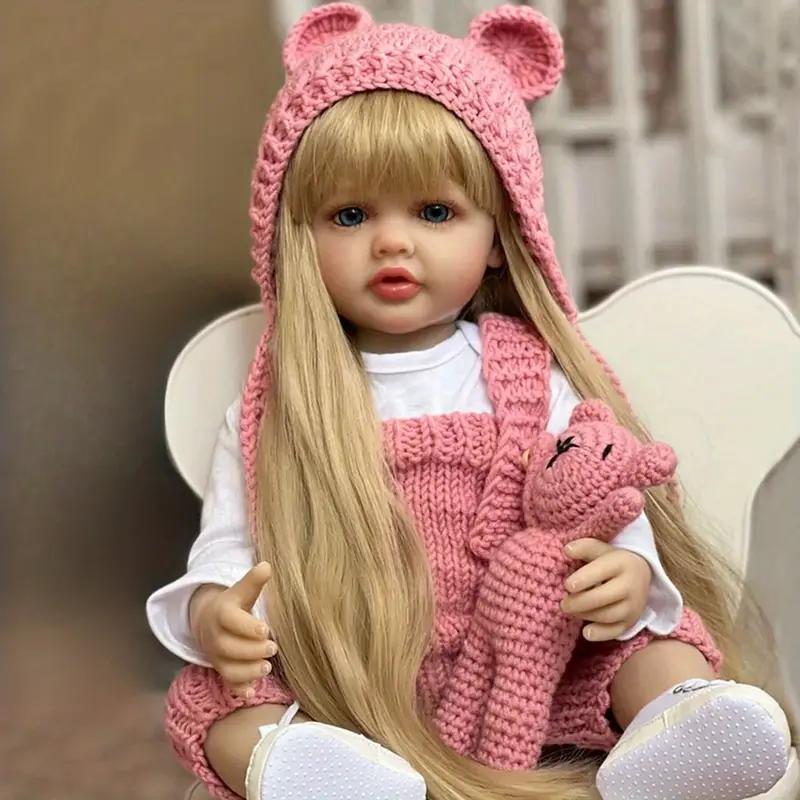 PYDOLL 55cm Lifelike Reborn Silicone Princess Doll, Full Body, Birthday Gift for Girls