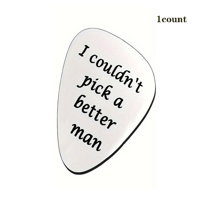 Guitar Pick, Stainless Steel Guitar Pick, Engraved Guitar Pick, Music Accessories for Birthdays, Father's Day, Anniversaries