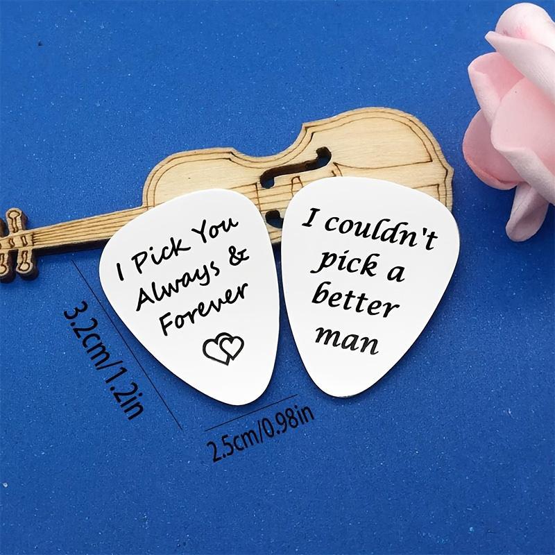 Guitar Pick, Stainless Steel Guitar Pick, Engraved Guitar Pick, Music Accessories for Birthdays, Father's Day, Anniversaries