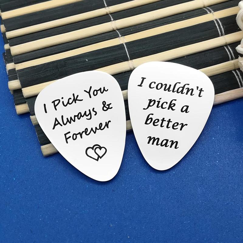 Guitar Pick, Stainless Steel Guitar Pick, Engraved Guitar Pick, Music Accessories for Birthdays, Father's Day, Anniversaries