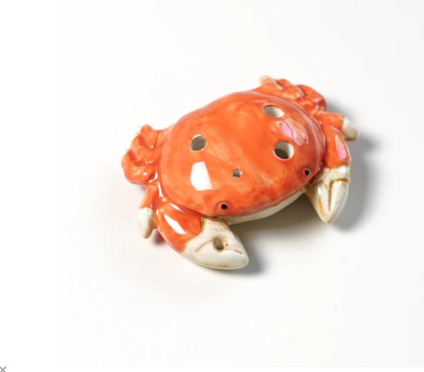 STL Ocarina - Crab 6-Hole Ocarina in B-Major - Gift for Cancer Zodiac - Cancer the Crab