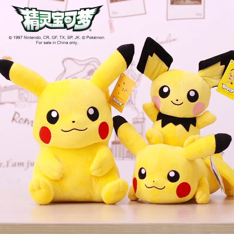 POKEMON Original Plush Pillows Gengar Pikachu Charizard Genuine Plush Pillows Soft Kawaii Cute Cartoon Piplup Toys for Kids Gift