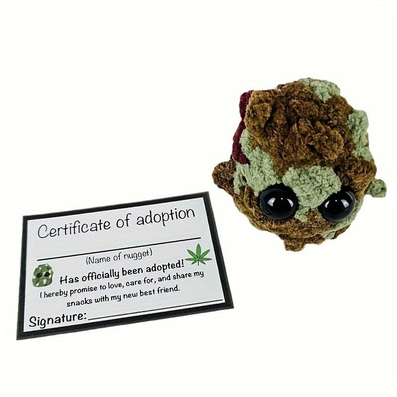 Handmade Tin Nuggets Plush Ornament: Soft, Waxy, Cute Yarn, Weed Block Plush - Suitable for ages 14 and above