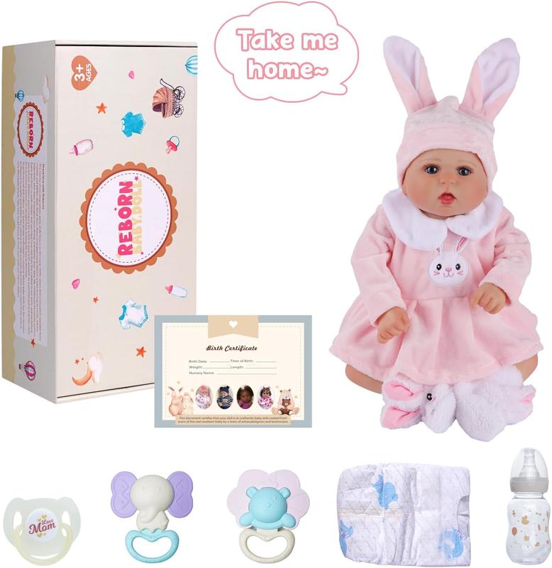 BABESIDE Reborn Baby Dolls - 20 Inch Cute Soft Body Realistic Baby Doll Poseable Real Life Baby Dolls with Complete Accessories for 3+ Years Old Gifts