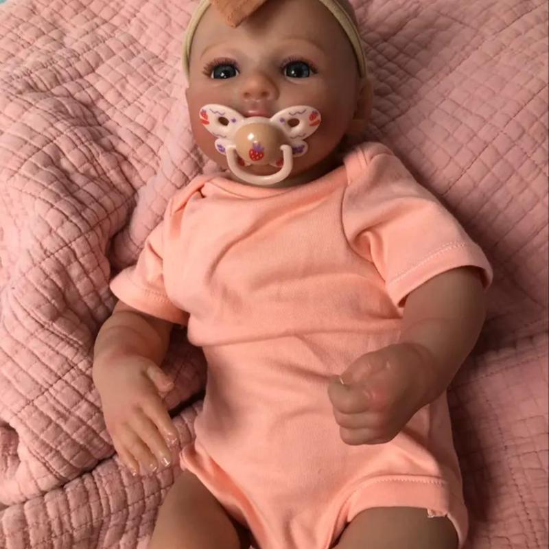 19 Inch Realistic Baby Doll, Soft Comfy Reborn Baby Dolls Toy, Fun Unisex Gift for Toddlers, Companion Collectible Toy