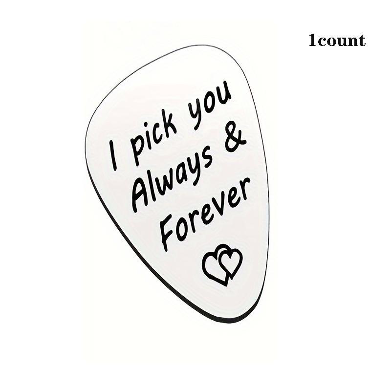 Guitar Pick, Stainless Steel Guitar Pick, Engraved Guitar Pick, Music Accessories for Birthdays, Father's Day, Anniversaries